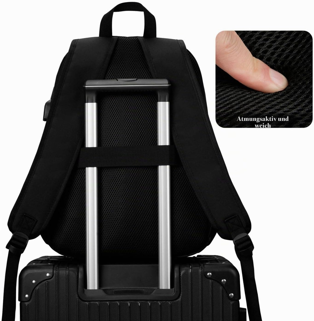 YAMTION Rucksack Laptop für Herren Damen,Schulrucksack Frauen mit USB&amp;Laptopfach Schultasche Jungen