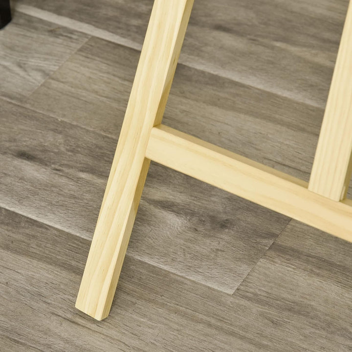 HOMCOM Staffelei Holz 134,5 cm hoch Holzstaffelei für Leinwände bis 108 cm Feldstaffelei Atelierstaf