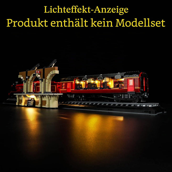 GEAMENT LED Licht-Set Kompatibel mit Lego Harry Potter Hogwarts Express - Beleuchtungsset für 76405