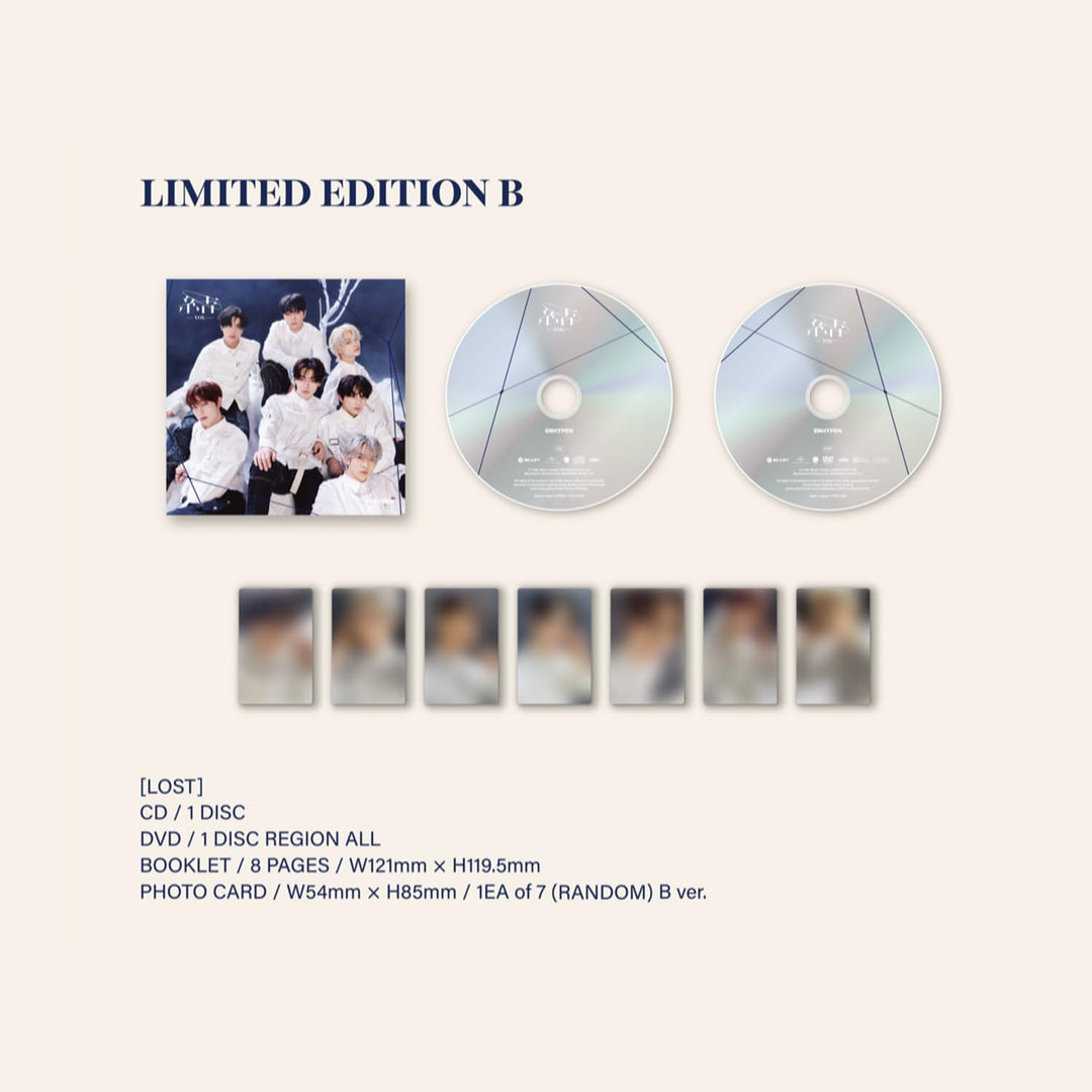 ENHYPEN - Japan 3rd Single Album [結 -YOU-] (Limited B Ver.) Booklet + CD + DVD + Photo Card + Post C
