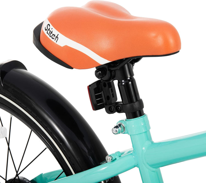 STITCH Kinderfahrrad 14/16/18/20 Zoll für Mädchen und Jungen im Alter von 3 bis 13 Jahren, 14/16/18/