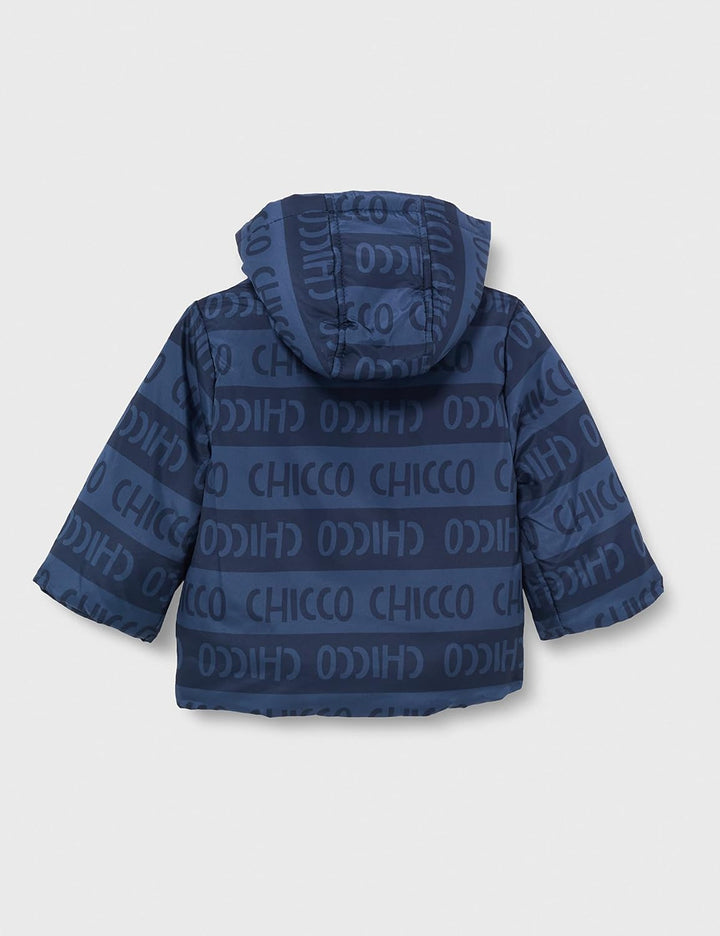 Chicco Baby-Jungen Jacke mit Abnehmbarer Kapuze Steppjacke 6 Monate Dunkelblau, 6 Monate Dunkelblau