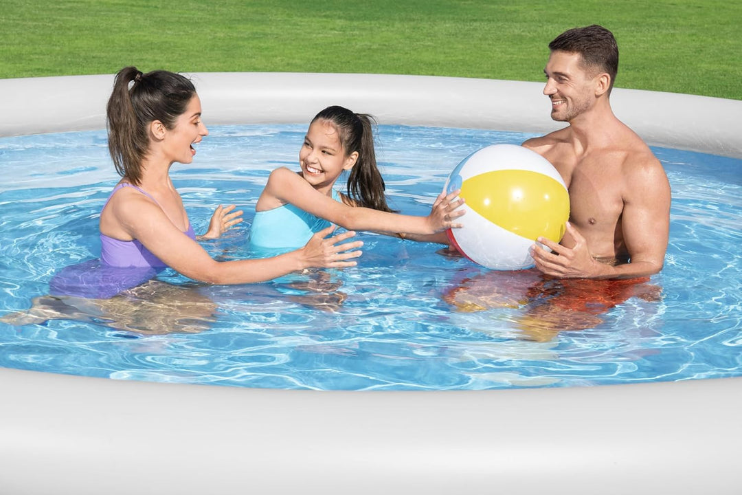 Aufblasbarer Pool Bestway 457 x 84 cm Grau 9677 L