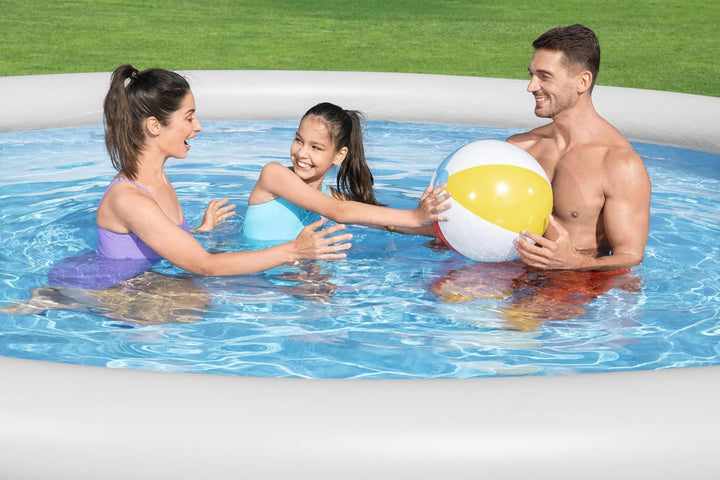 Aufblasbarer Pool Bestway 457 x 84 cm Grau 9677 L