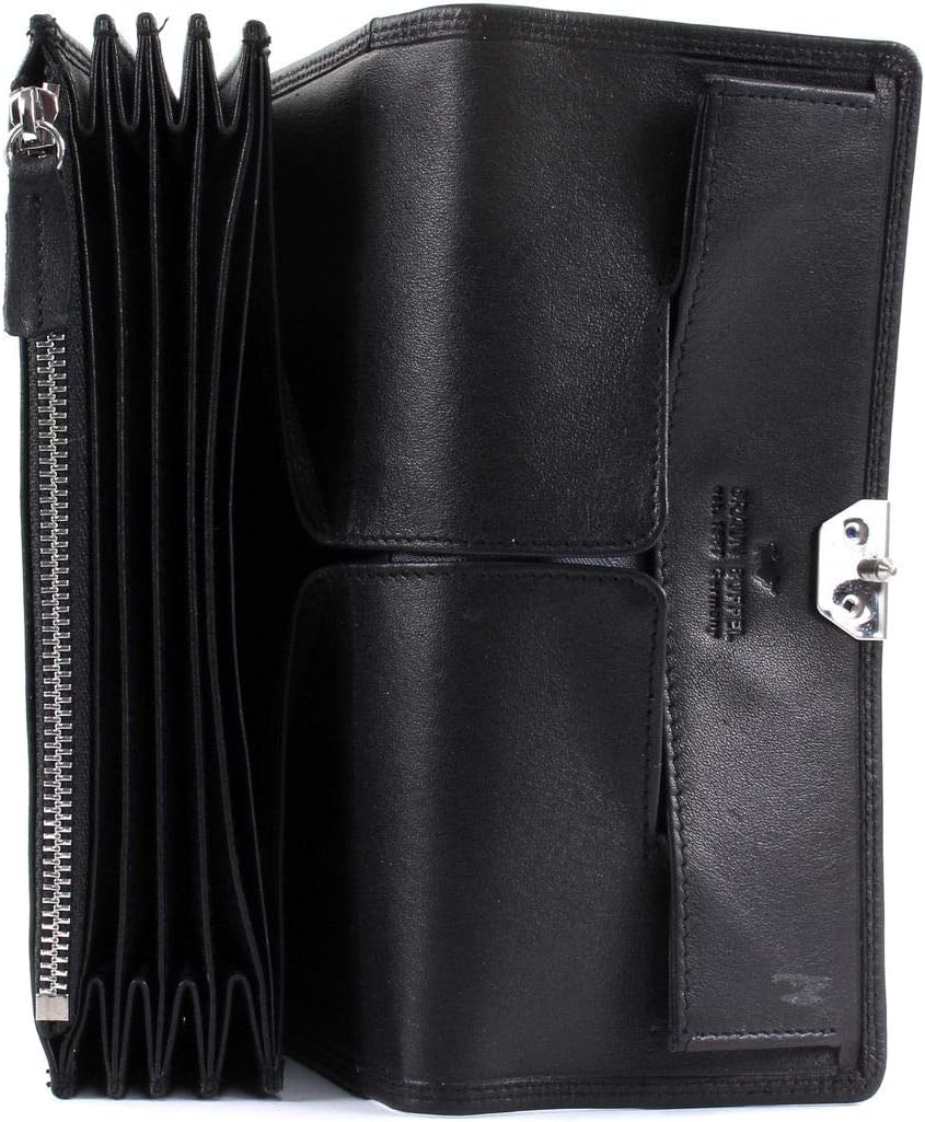 BRAUN BÜFFEL Kellnertasche aus echtem Leder Golf 2.0 - Kellerbörse mit Reissverschlussfach - Schwarz