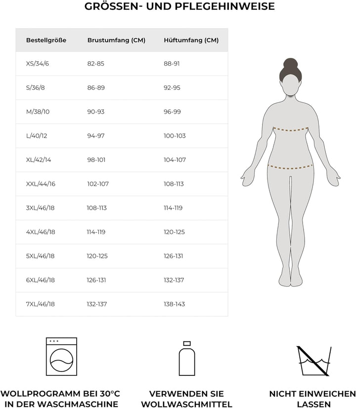 Dilling Midi Slip aus 100% natürlicher Merinowolle für Damen 36 Natur, 36 Natur