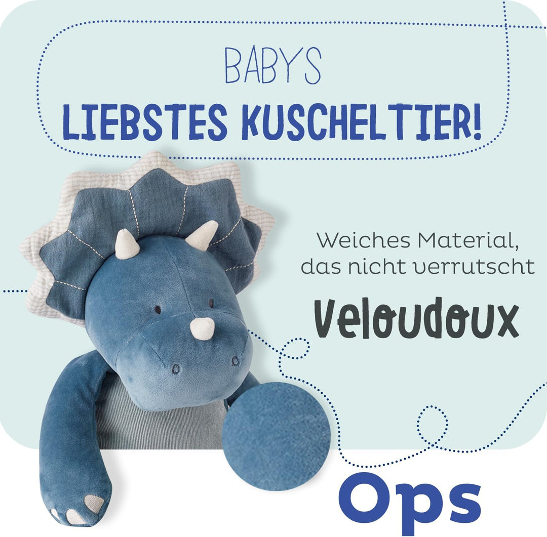 Noukie's - Plüsch für Kinder - Kuscheltier Medium Ops - Schmusetuch Bio-Baumwolle - Grösse für Kinde