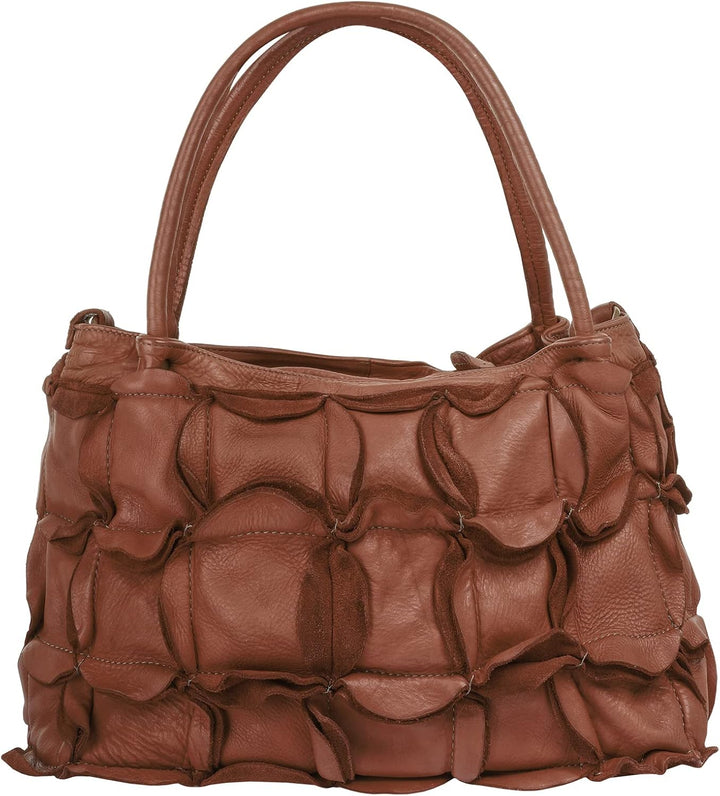 Samantha Look Shopper Echt Leder Damen - 021326 Cognac, Cognac