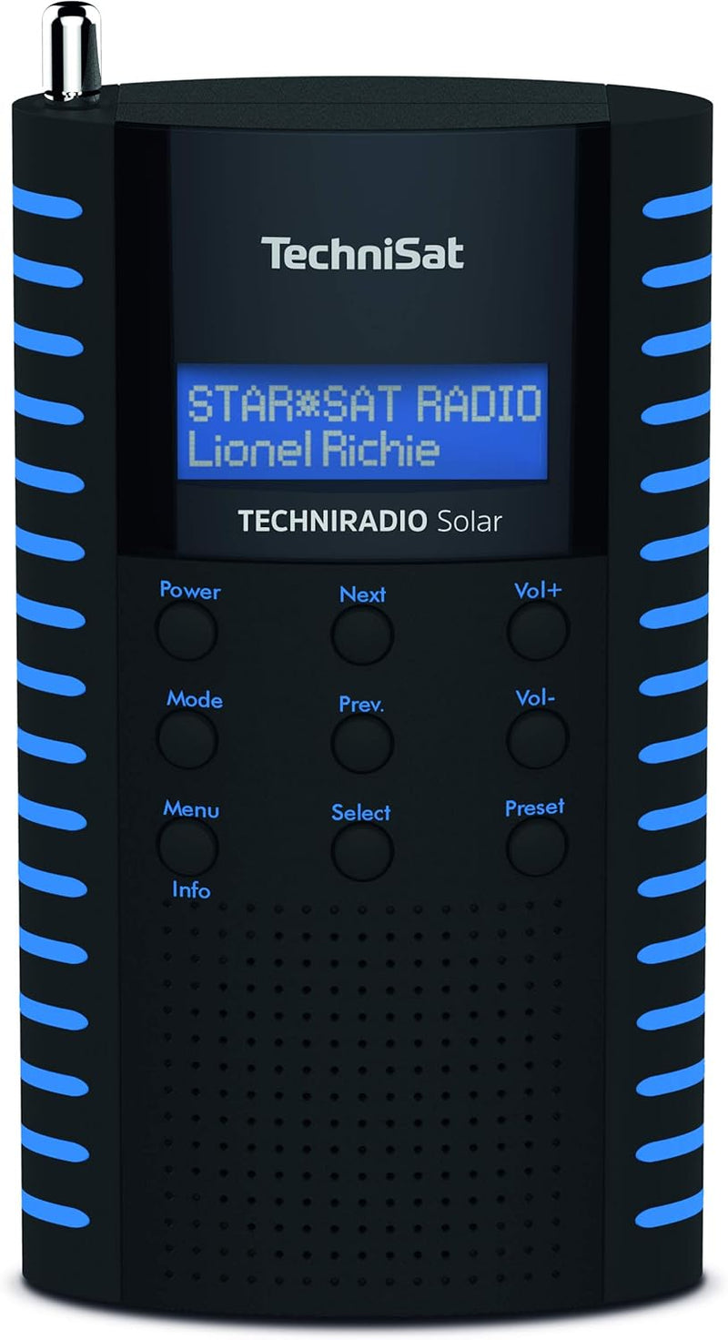 TechniSat TechniRadio Solar tragbares DAB Radio (DAB+, UKW, Kopfhöreranschluss, Aufladung über Solar