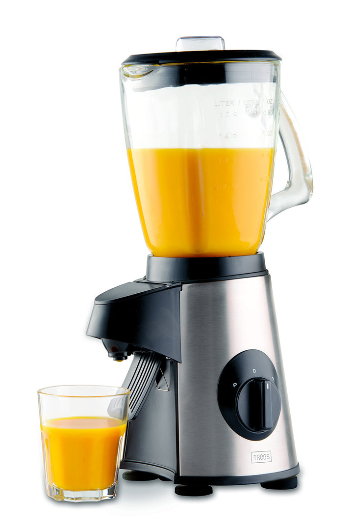 Trebs Standmixer aus rostfreiem Edelstahl 1,7 l, 500 Watt, mit Ausgiesser und inkl. Rührstab, einfac