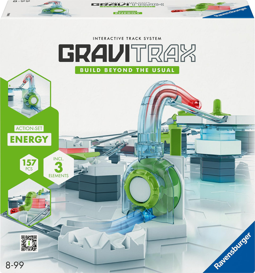 Ravensburger GraviTrax Action-Set Energy 27482 - GraviTrax Starterset für Deine Kugelbahn - Murmelba