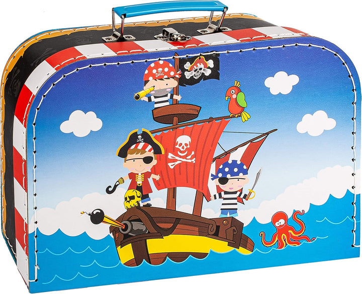alles-meine.de GmbH Koffer/Kinderkoffer - GROss - Pirat &amp; Piratenschiff - inkl. Name - 29 cm - ideal