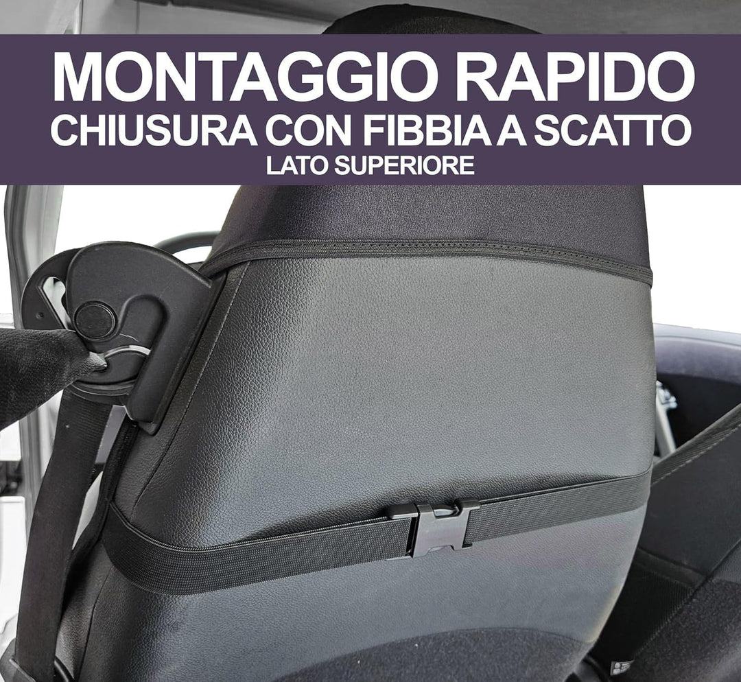 Rebeca Shop® Auto-Sitzbezüge Kompatibel für Smart | Hergestellt in Italien | Set Vordersitzbezüge Pa