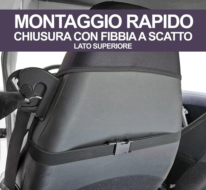 Rebeca Shop® Auto-Sitzbezüge Kompatibel für Smart | Hergestellt in Italien | Set Vordersitzbezüge Pa