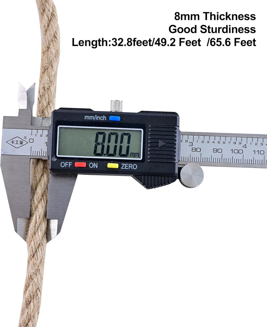 Juteschnur, Juteseil 8mm 20M Kordel Natur Hanfseil für Garten Schnur Paketschnur Pflanzen Kordel Bas