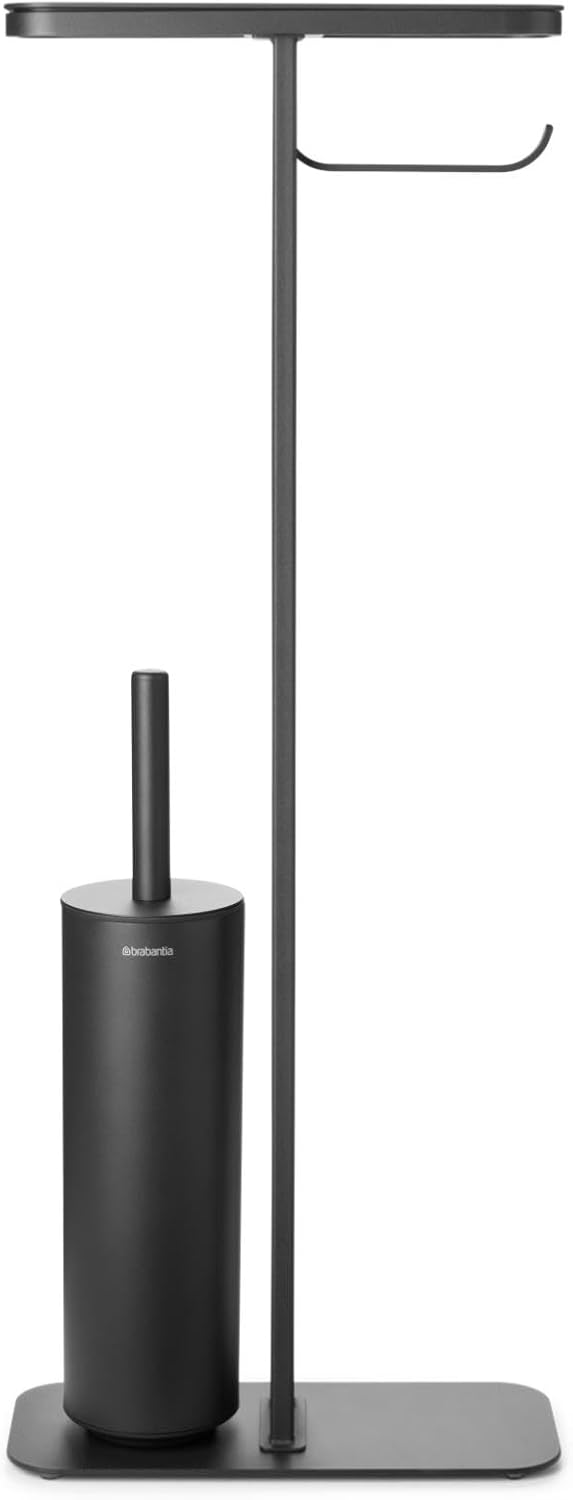 Brabantia - Mindset Toilettenbutler - Badezimmerregal, Klopapierhalter & Hygienische Toilettenbürste