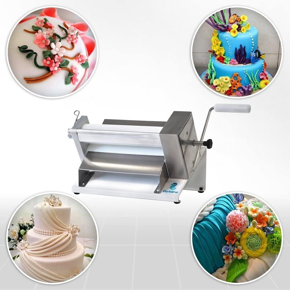 Pastaline - Sfogliafacile Manuelle Teigausrollmaschine - Pasta-Maschine, Pastamaker für Zuckerguss,
