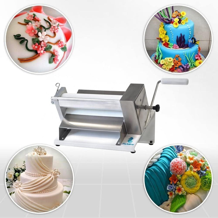 Pastaline - Sfogliafacile Manuelle Teigausrollmaschine - Pasta-Maschine, Pastamaker für Zuckerguss,