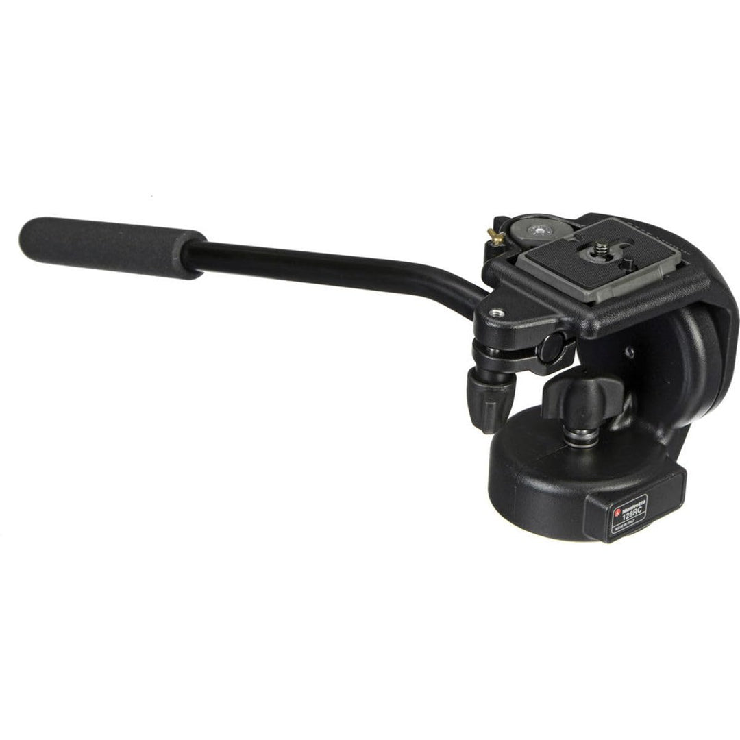 Manfrotto 128RC Micro Fluid Video-Neiger mit 200PL Single, Single