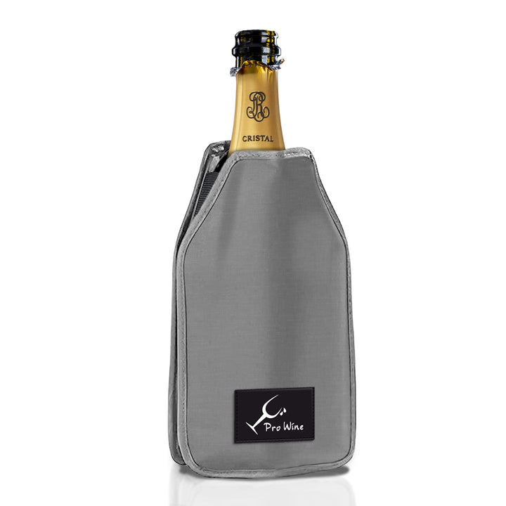 Pro Wine Weinkühler Manschette – Flaschenkühler für Wein & Champagner mit Kühlgel – Kühlt in 5 Min,