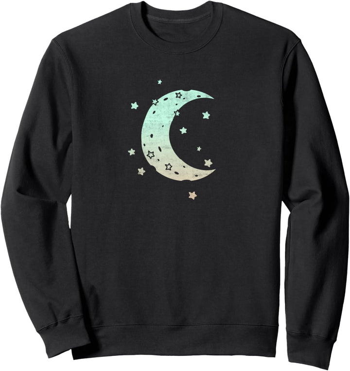 Pastel Moon Kawaii Goth Occult Vaporwave E-Girl Grunge Sweatshirt