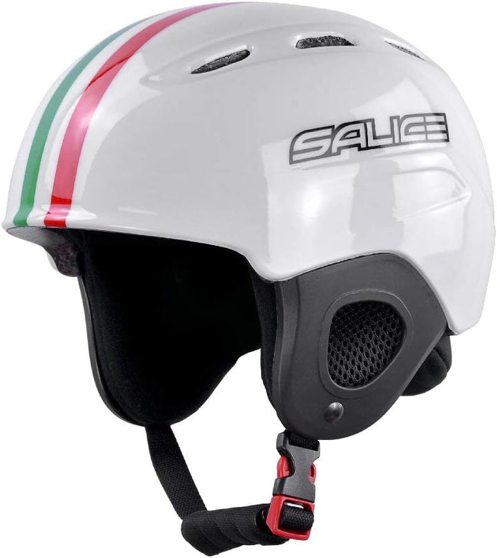 Salice Kid Kinder Skihelm Junior weiss Italien Grösse 48-56 mit Roller, Unisex