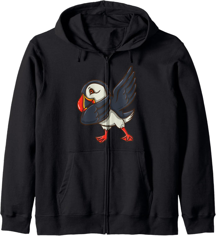 Dabbing Papageientaucher Kapuzenjacke