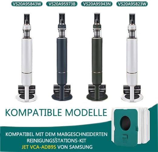 15 Stück Beutel für Staubsauger für Samsung Bespoke Jet VCA-ADB95 Reinigungsstation Set,Staubfilterb