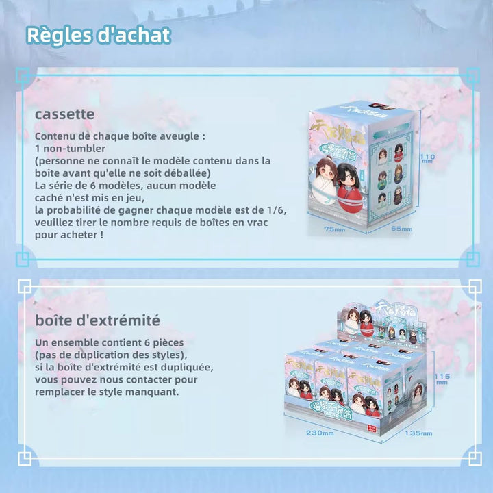 Heaven Official Blessing Tumbler Blind Box Hua Cheng Xie Lian Chibi Figure Anime Tilting Doll Gift (