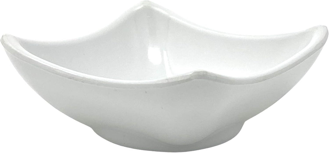 4x Dipschalen Melamin Set Weiss 754 Snackschale Servierschale Klein Mini Saucenschälchen Soja Weiss