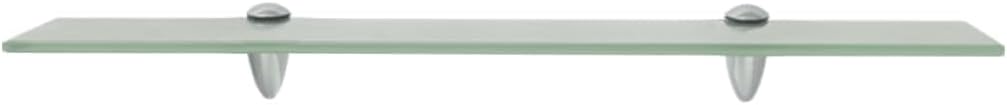 FIRBNUS 2 Stück Wall Shelf Regalbrett 60x20x0,8 cm Bad Regal Glas Schwebend für Wohnzimmer Badezimme