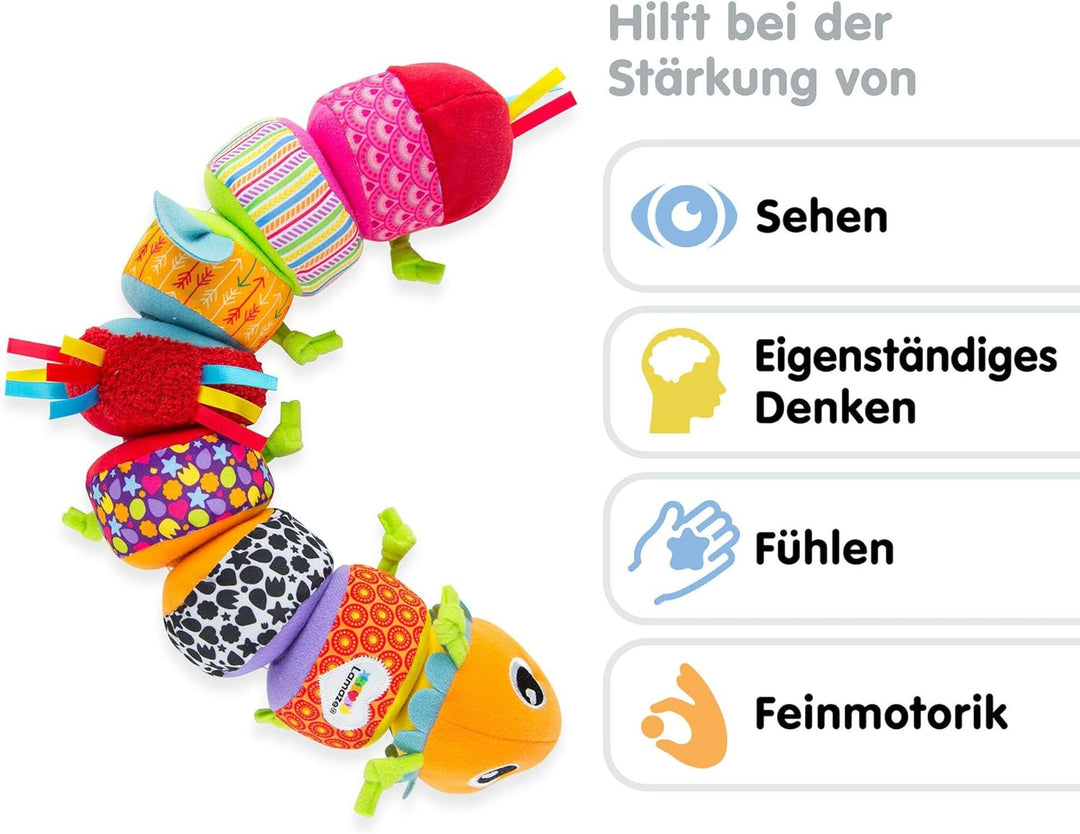 Lamaze Mix & Match Caterpillar Kuscheltier für Baby, Babys Aktivität Sortierspielzeug, für neue Elte
