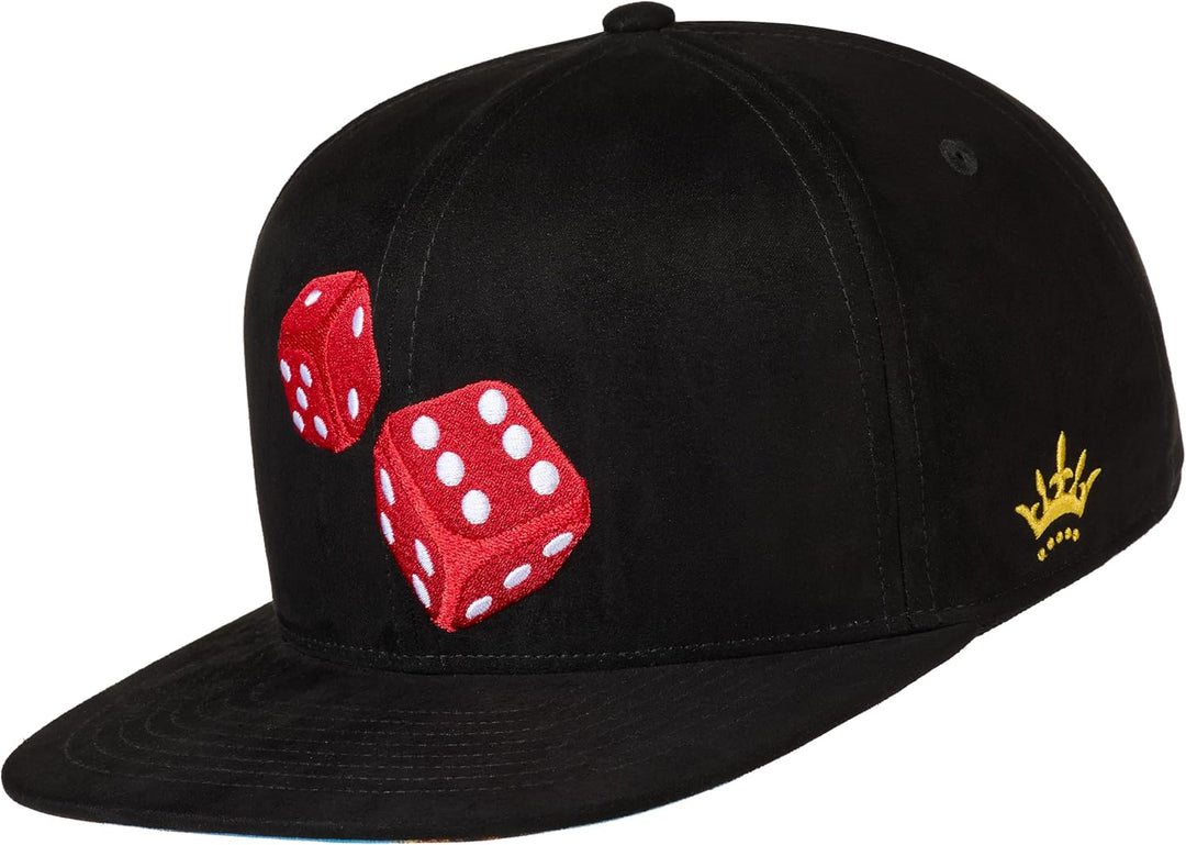 Cadency® Snapback Cap Las Vegas Craps, Damen und Herren Schwarz, Unisex, Grössenverstellbar