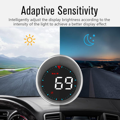 Auto HUD Tachometer, Universal Car Smart Digital Tachometer HUD Display GPS Tachometer für LKW Bus R