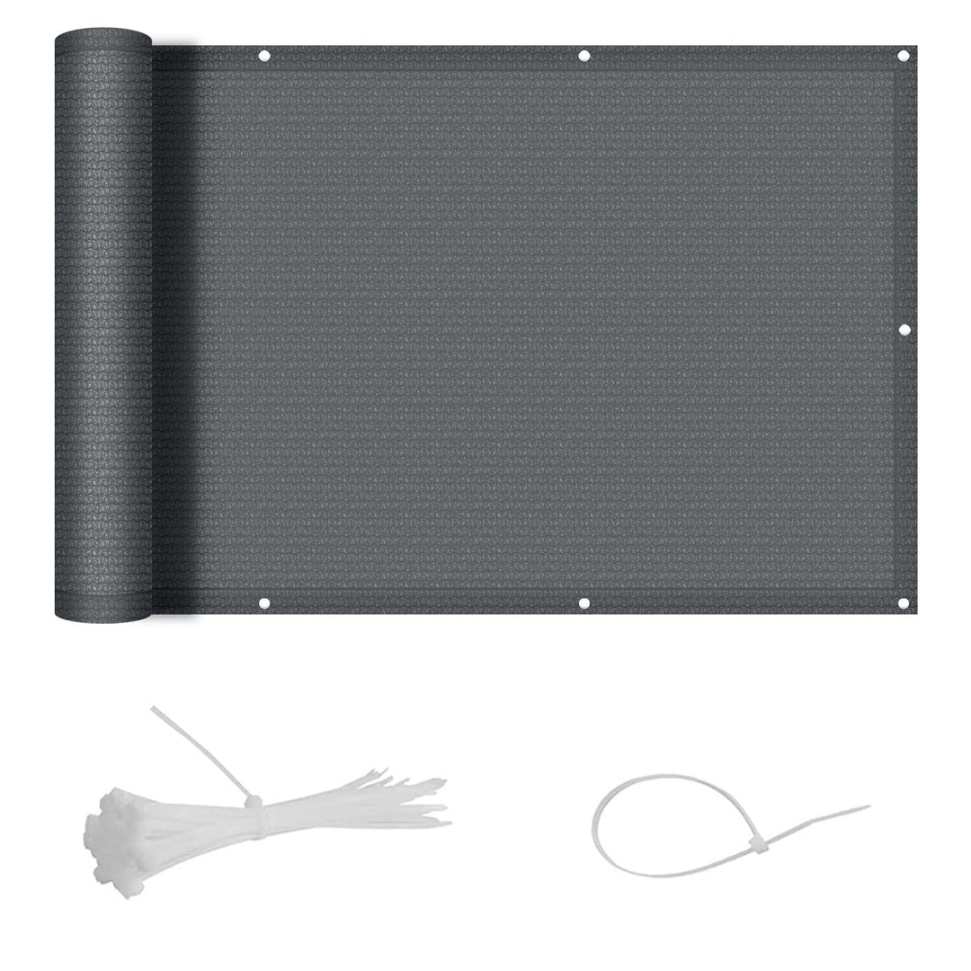 SUNNY GUARD Balkon Sichtschutz 80x300cm HDPE Balkonverkleidung Balkonabdeckung Balkonumspannungen,So