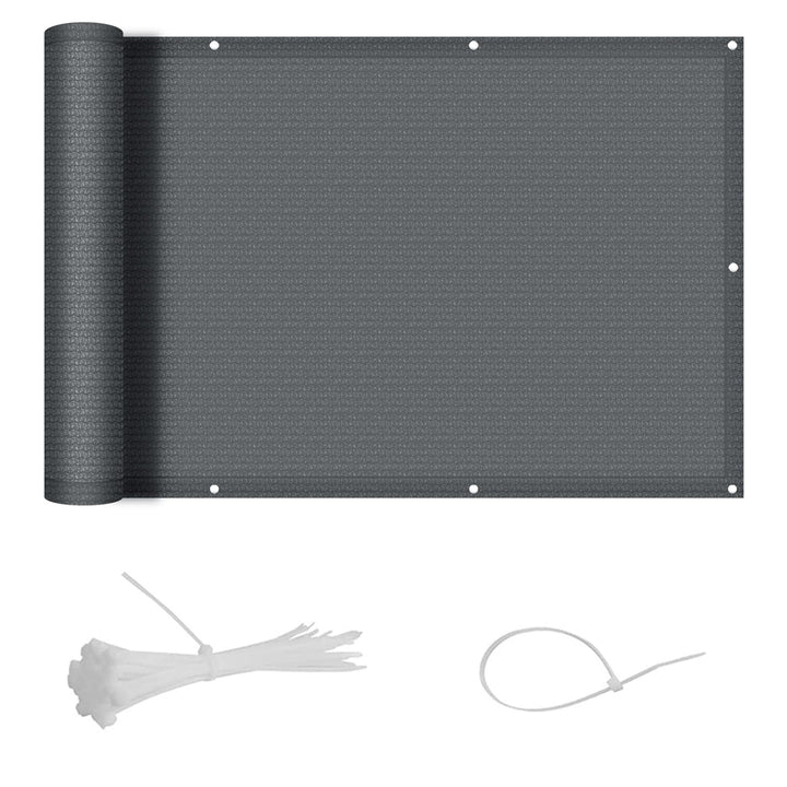 SUNNY GUARD Balkon Sichtschutz 80x300cm HDPE Balkonverkleidung Balkonabdeckung Balkonumspannungen,So