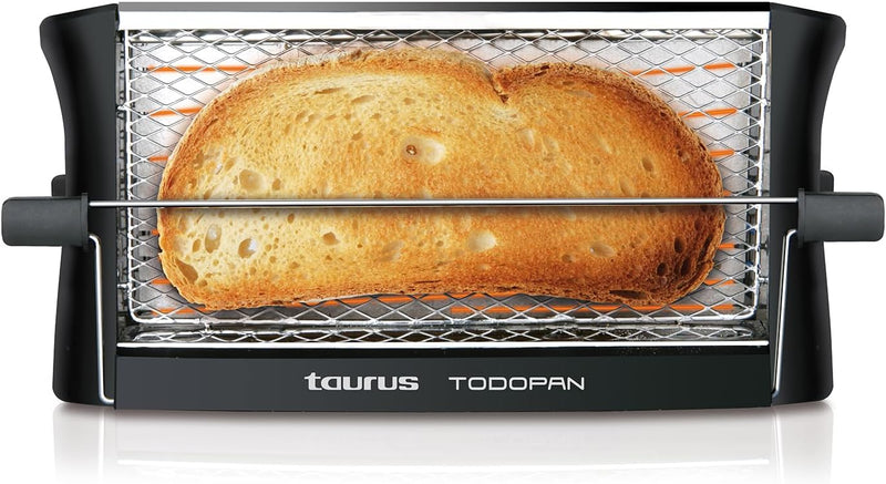 TAURUS 960632 Toaster aus Edelstahl, 700 W, für alle Brotsorten, mit Haltestab, Multicolour