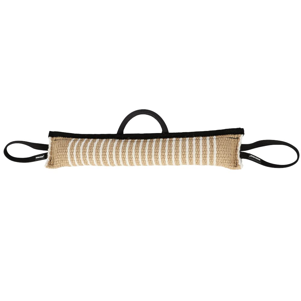 Dingo Gear Beisswurst aus Jute EXTRA Stark Zwei Halter mit Grirff 60 cm x 8 cm K9 IGP IPO Training H