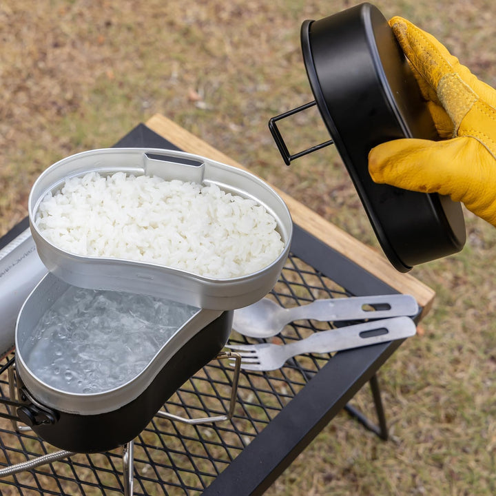Camping Kochgeschirr Outdoor Camping Kochset Camping Topfset Outdoor Geschirr Lunchbox Bundeswehr Ko