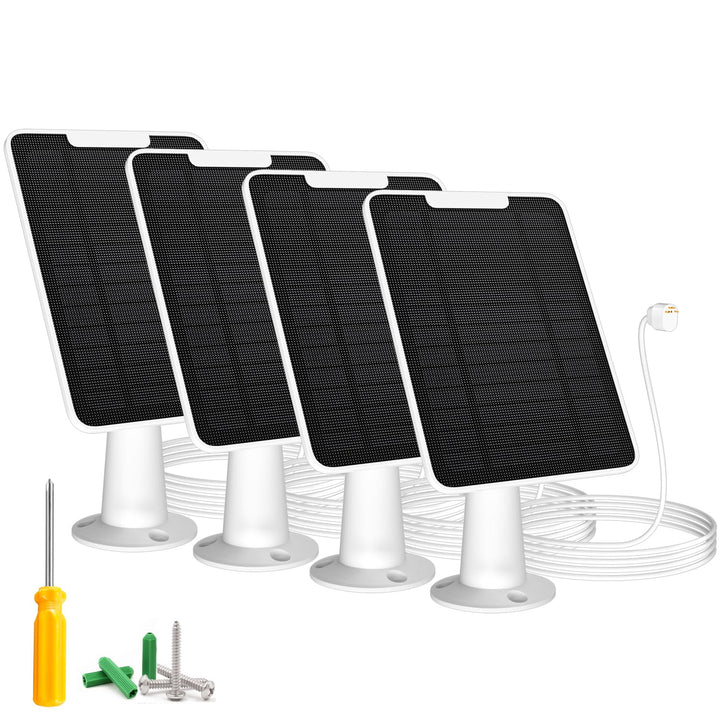 Solarpanel-Ladegerät Kompatibel mit Google Nest-Kamera im Aussen & Innenbereich(Batterieversion), 6W