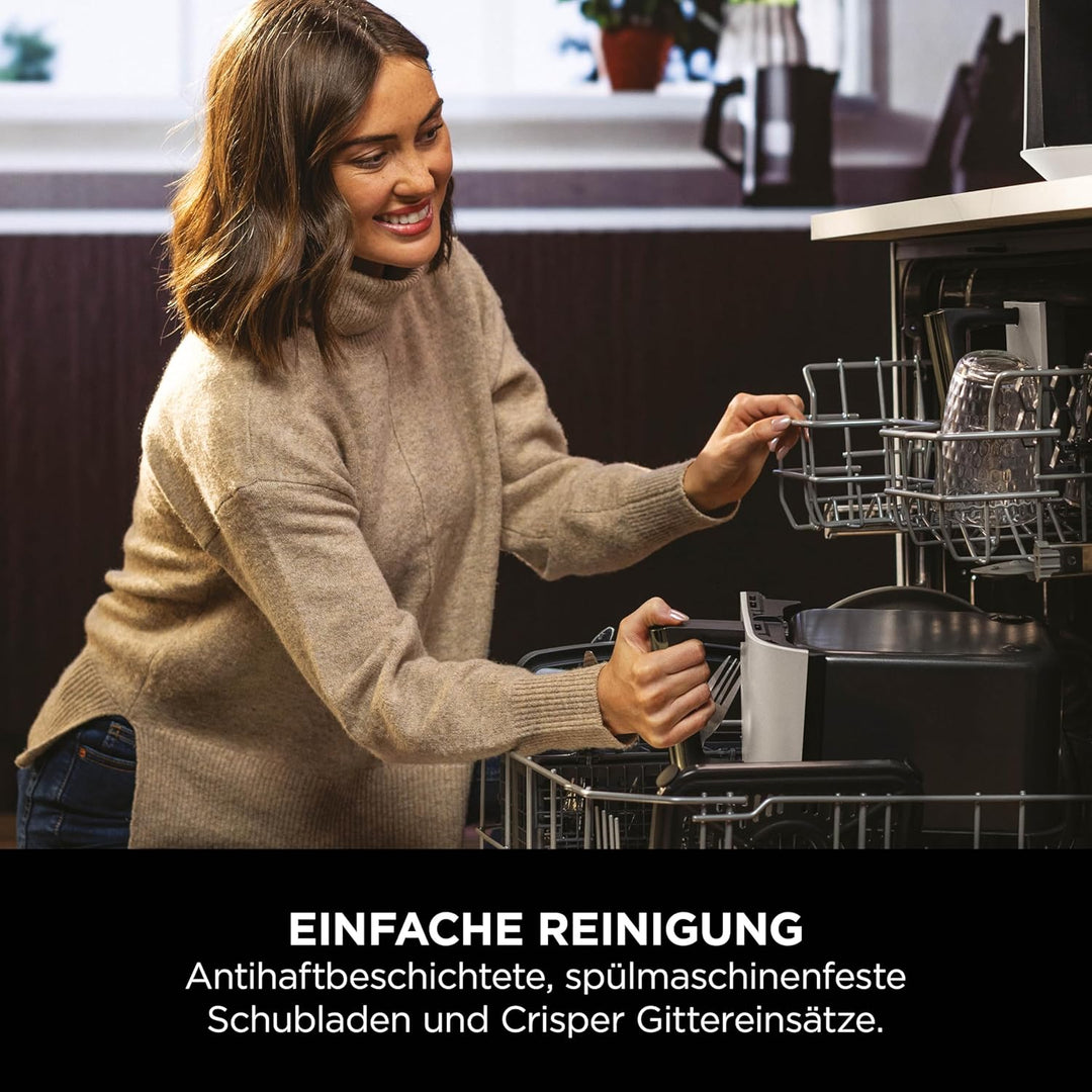 Ninja Dual Zone Digital Air Fryer, 2 Schubladen, 6-in-1, Heissluftfritteuse, 9,5L, Heissluft-Frittie