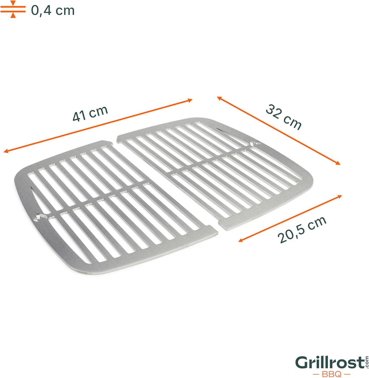 Grillrost.com Das Original Edelstahl INOX Grillroste für Weber Pulse 1000 | spülmaschinenfest - Set