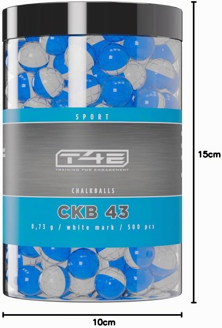 Umarex T4E CB 43 Chalkballs/Kreidebälle Cal. 43-500 Stück