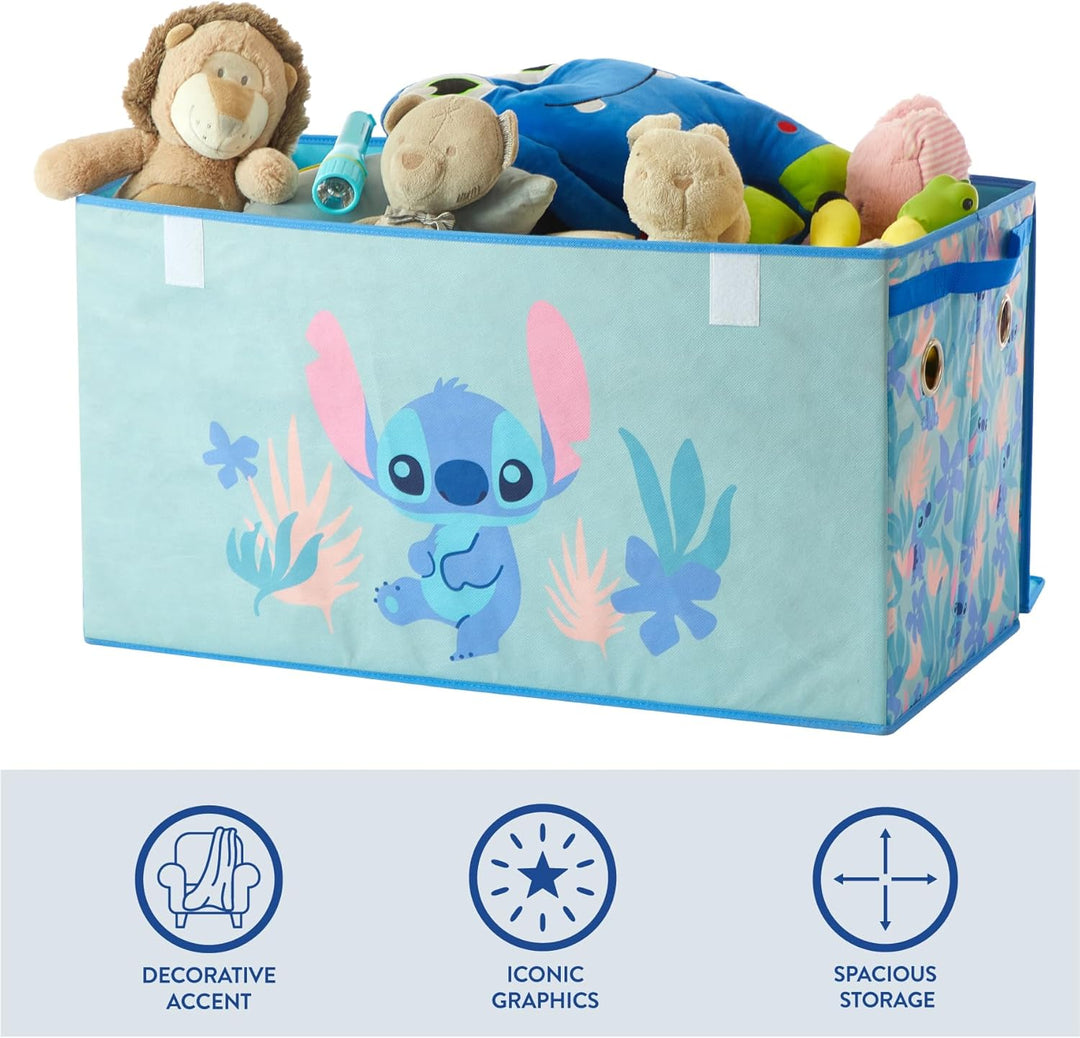 Idea Nuova Disney Stitch Faltbarer Aufbewahrungskoffer – robuster Organizer mit weichem Deckel – 71,