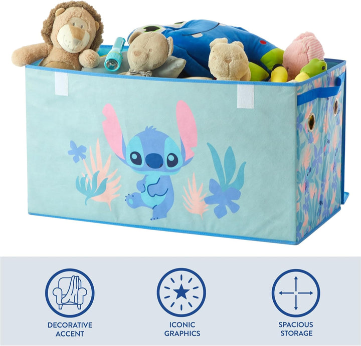 Idea Nuova Disney Stitch Faltbarer Aufbewahrungskoffer – robuster Organizer mit weichem Deckel – 71,