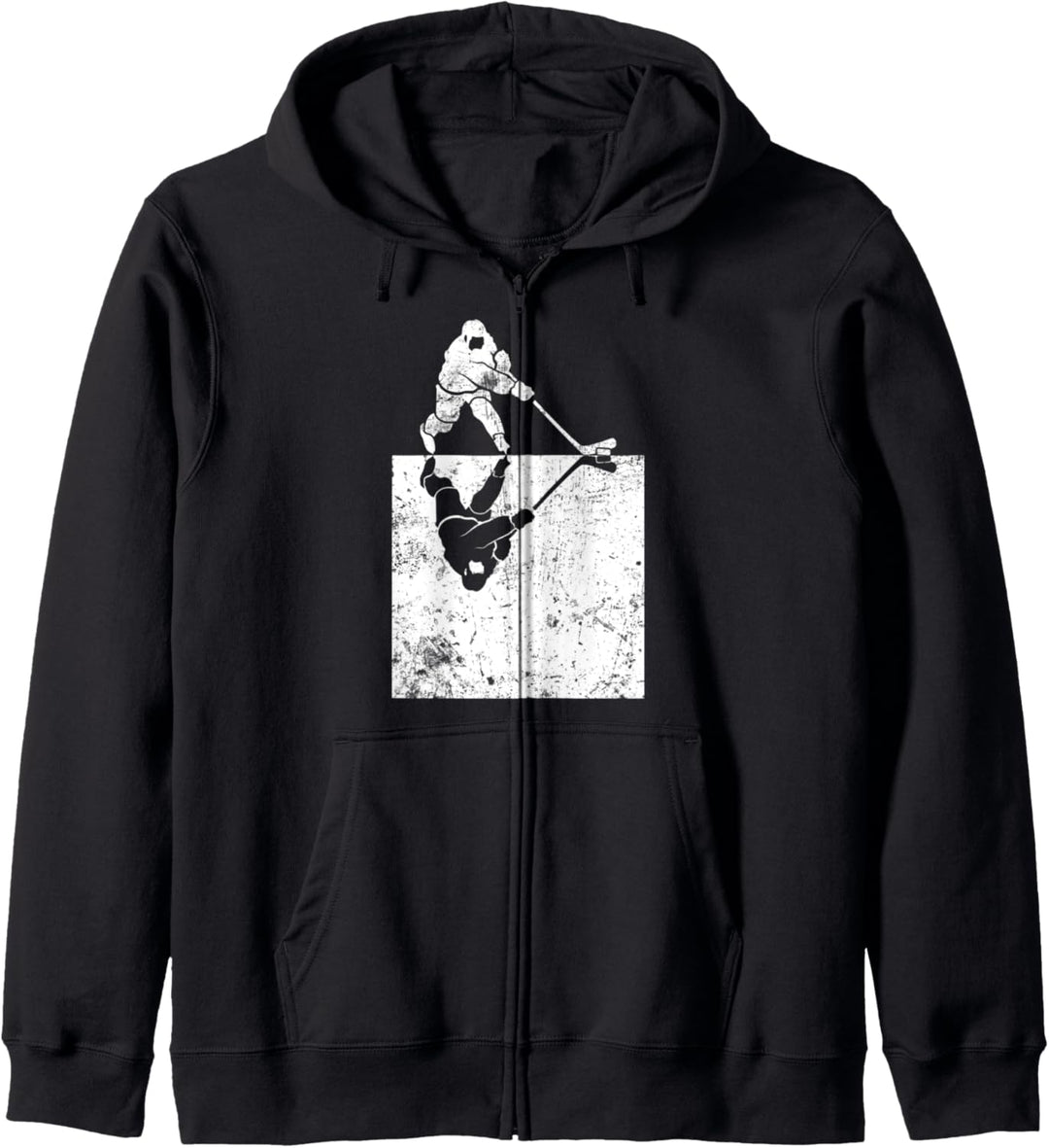 Cooles Vintage Eishockey Motiv | Icehockey Spieler Geschenk Kapuzenjacke