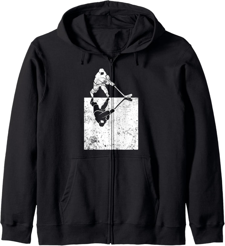 Cooles Vintage Eishockey Motiv | Icehockey Spieler Geschenk Kapuzenjacke