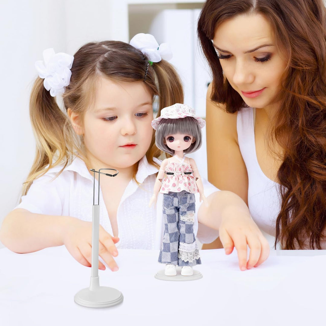 TOYANDONA Puppenständer Für 35Cm Puppen Tragbare Doll Support Frame Aus Kunststoff Puppen Display Ra