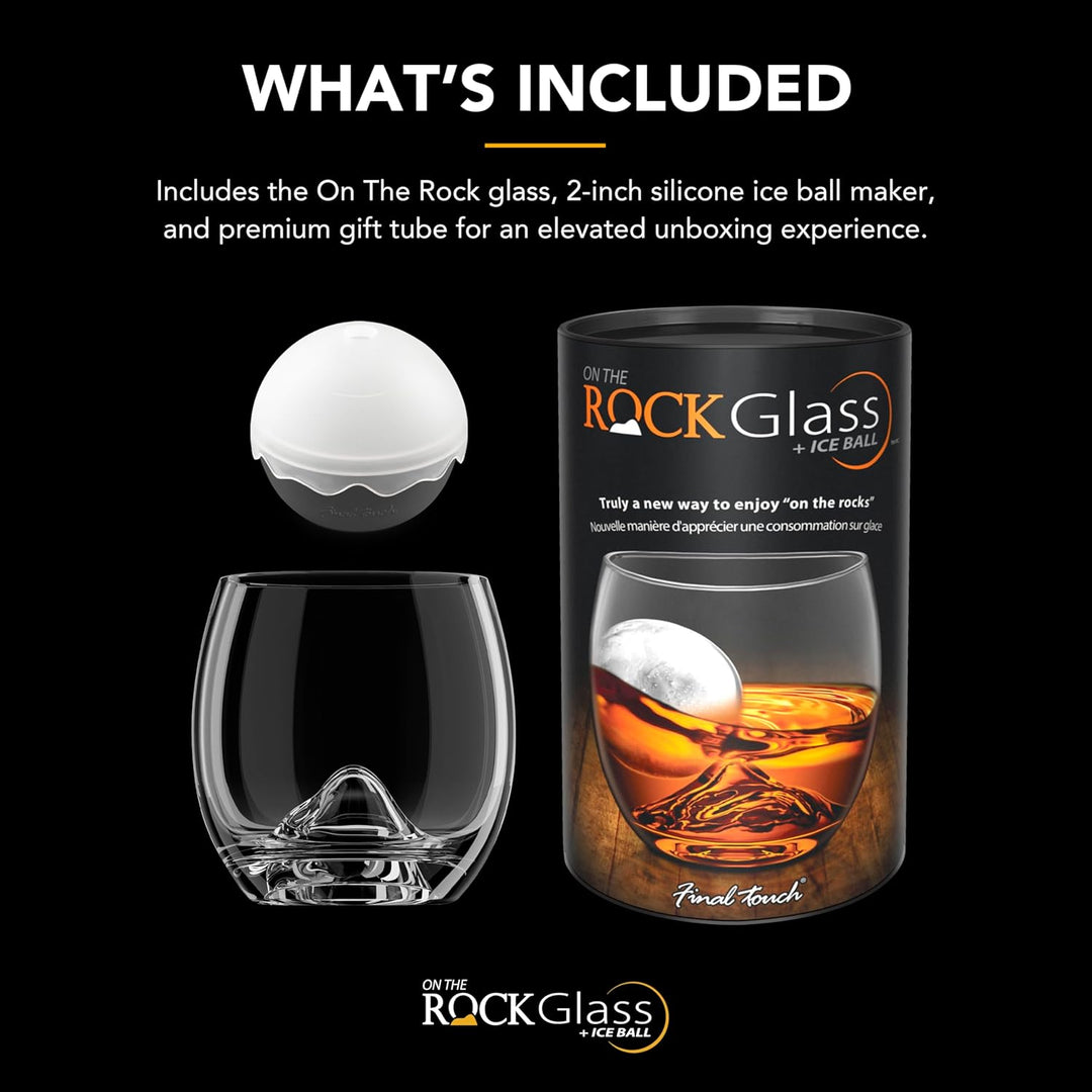 GHI on The Rock, Glas und Eiskugel Set