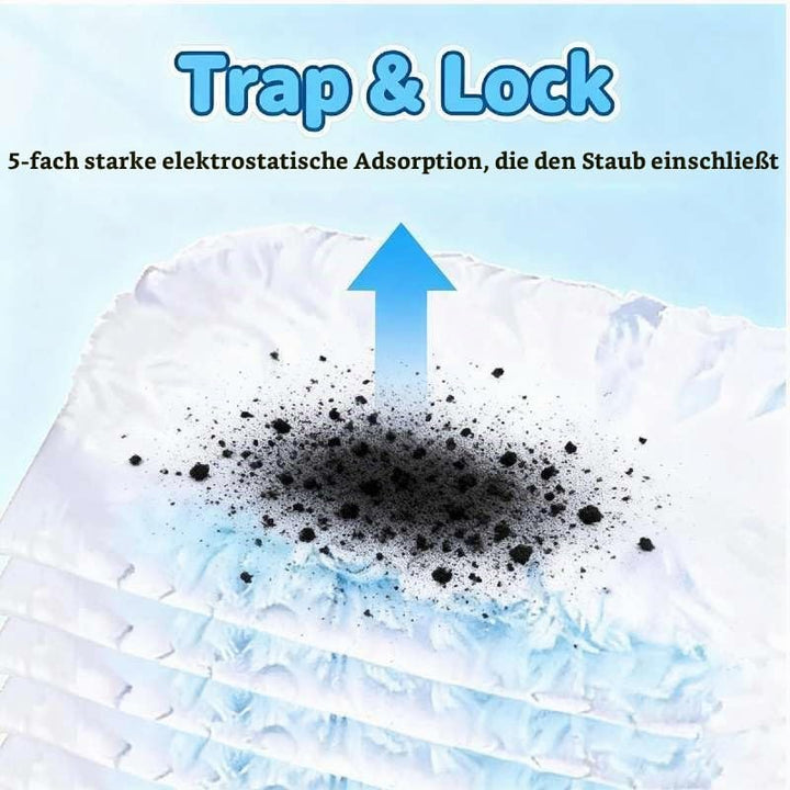 52 Stück Staubmagnet Kompatibel mit Swiffer Mikrofaser Staubmagnet Nachfüllpack, Einweg Staubwischer